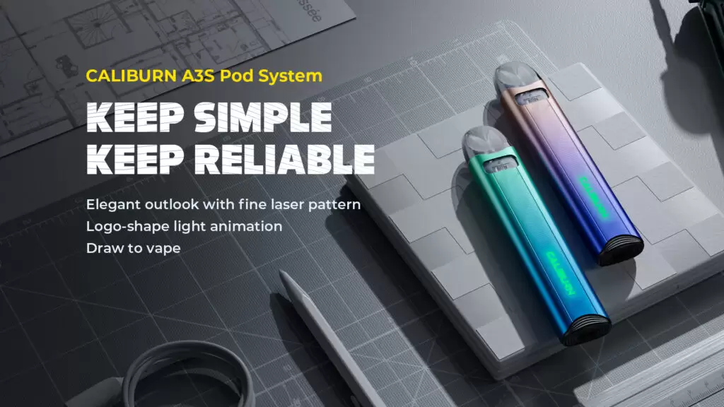 UWELL CALIBURN A3s 咖哩棒 電子煙主機 商品特色 1