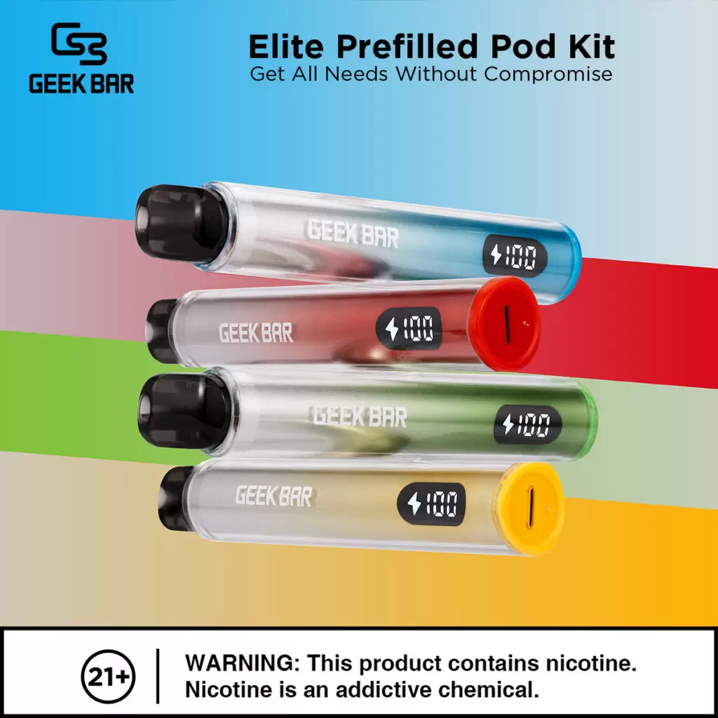 Geek Bar Elite Prefilled Pod Kit 菁英一次性拋棄式電子煙 商品特色 13
