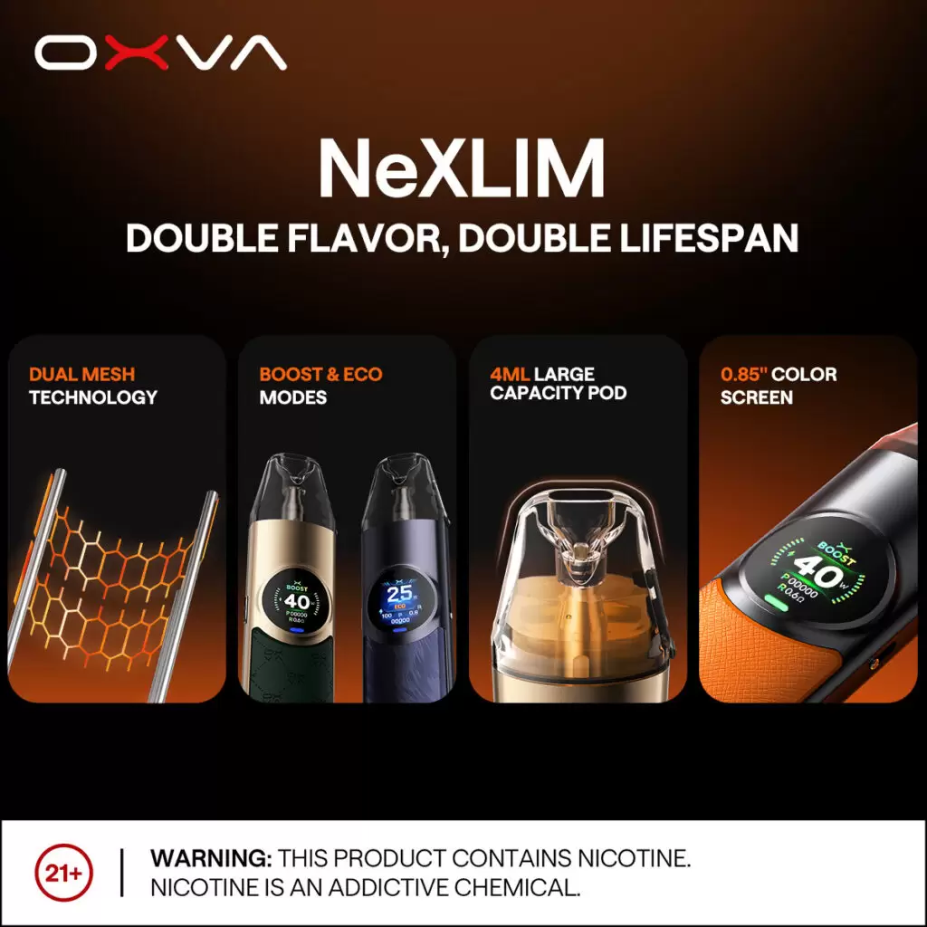 OXVA電子煙-NEXLIM大蠻牛 原廠空煙彈 商品特色 6