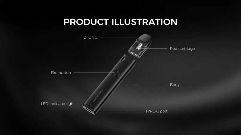 原廠正品Uwell Caliburn A2 咖哩棒 小煙主機 商品特色 3